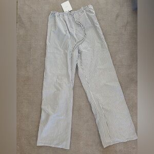 DISSH Black and White Striped Pants